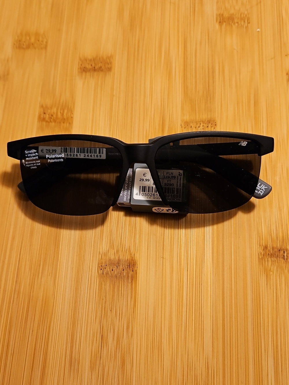 New Balance Black Men's Polarized Sunglasses NWT BLACK & GREY